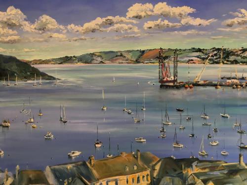 Falmouth Harbour painting 021