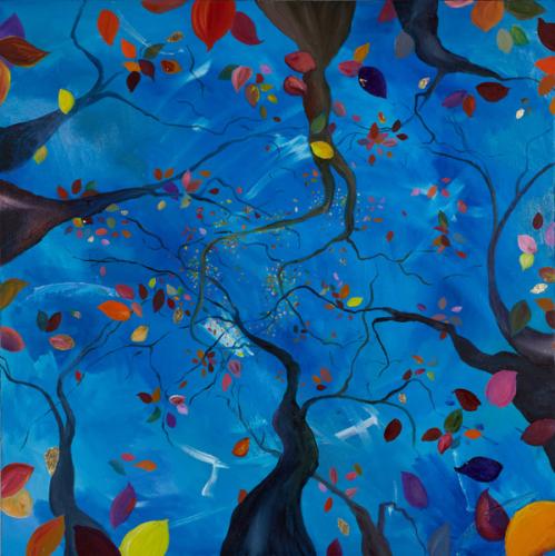 Buckleberry Woods, Oil on Canvas 90cm x 90cm