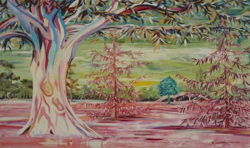 Donnington Grove, Acrylic on Canvas, 151cm x 90cm