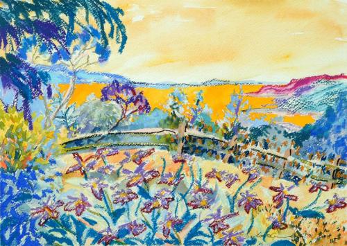 Field of sunshine Mixed Media 29cm x 42cm