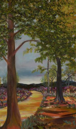 Snelsmore Common 4. Oil on Canvas 151cm x 90cm