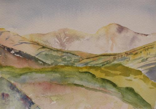 Welsh Mountain Sketch. Watercolour 21 x 15 cm