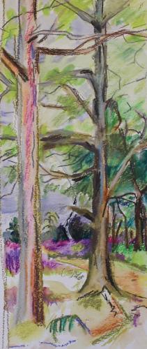 Snelsmore Common. Mixed media. 35 x15cm