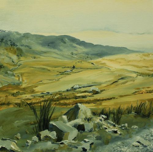 Snowdon 1. Oil on Canvas 30 x30cm. SOLD