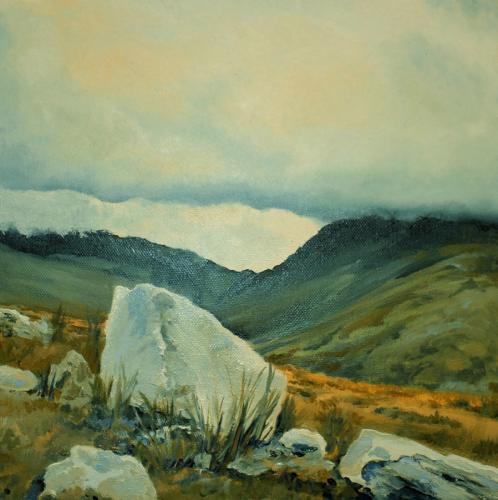 Snowdon 3. Oil on Canvas. 30 x30cm. SOLD