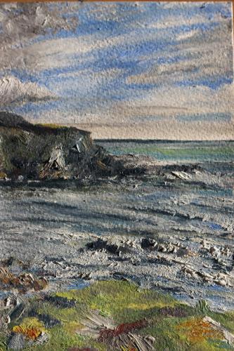 South Cornwall. Oil on Paper. 21 x15 cm