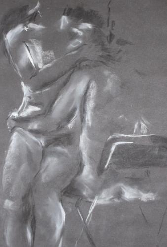 Compassion. Charcoal. 63 x 51cm