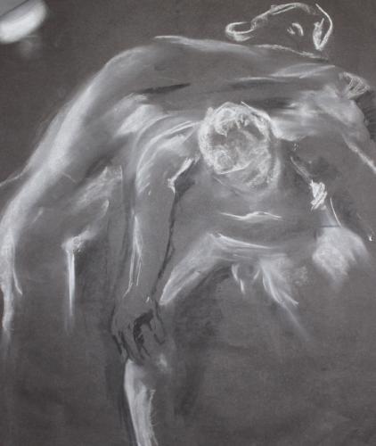 Support. Charcoal. 63 x 51cm